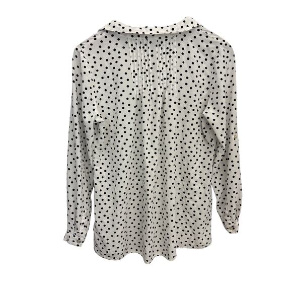 Seraphine Maternity Sz 8 Dotty Woven Blouse Polka Dots - Picture 3 of 8